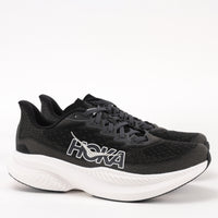 Men's HOKA Mach 6 Running Shoe in Black/White