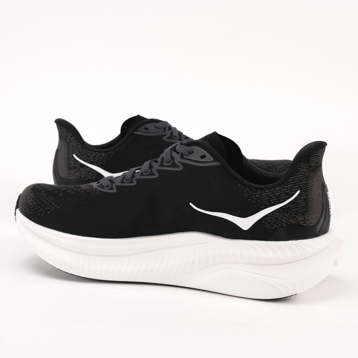 Men's HOKA Mach 6 Running Shoe in Black/White