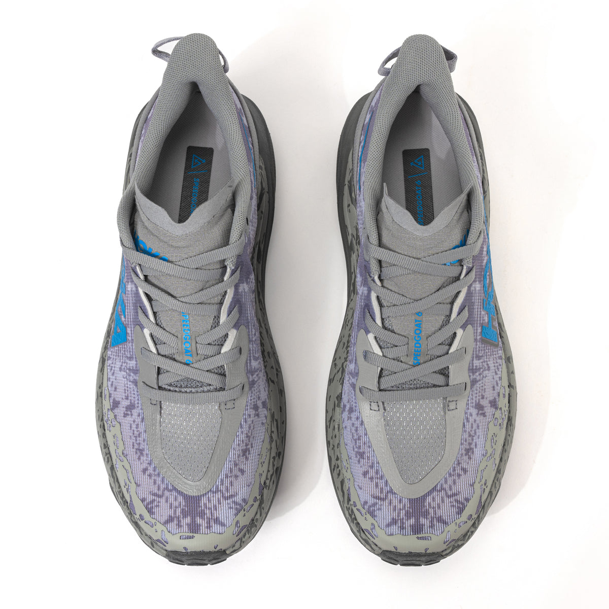 Men's HOKA Speedgoat 6 Trail Shoe in Galactic Grey/Blue