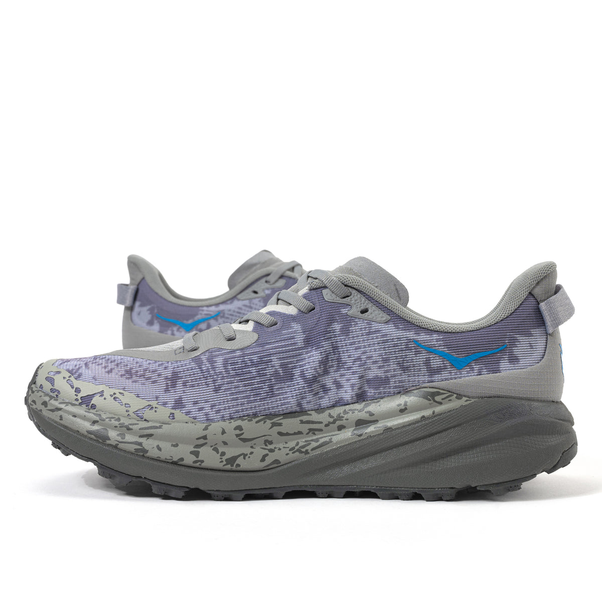 Men's HOKA Speedgoat 6 Trail Shoe in Galactic Grey/Blue