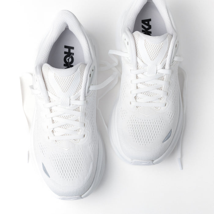 Women's HOKA Bondi 9 Running Shoe in White 1162012-WWH