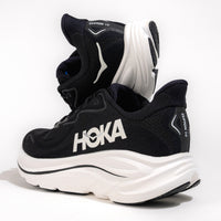 Men's HOKA Clifton 10 Lightweight Running Shoe in Black/White