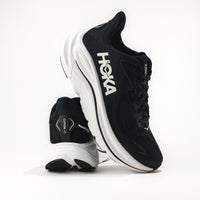 Women's HOKA Clifton 10 Lightweight Running Shoe in Black/White