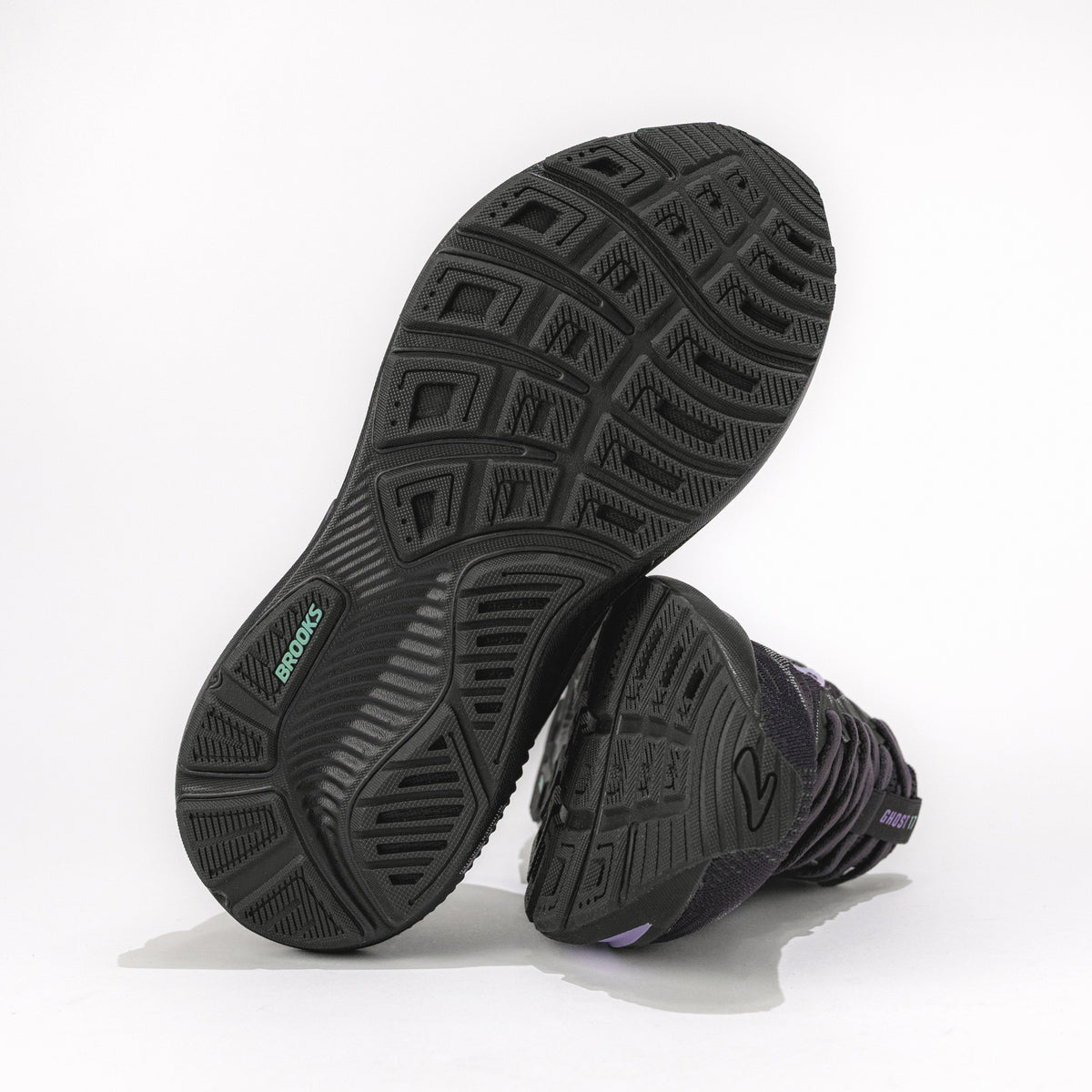 Women’s Brooks Ghost 17 Road‑Running Shoe in Grey/Clearwater/Purple