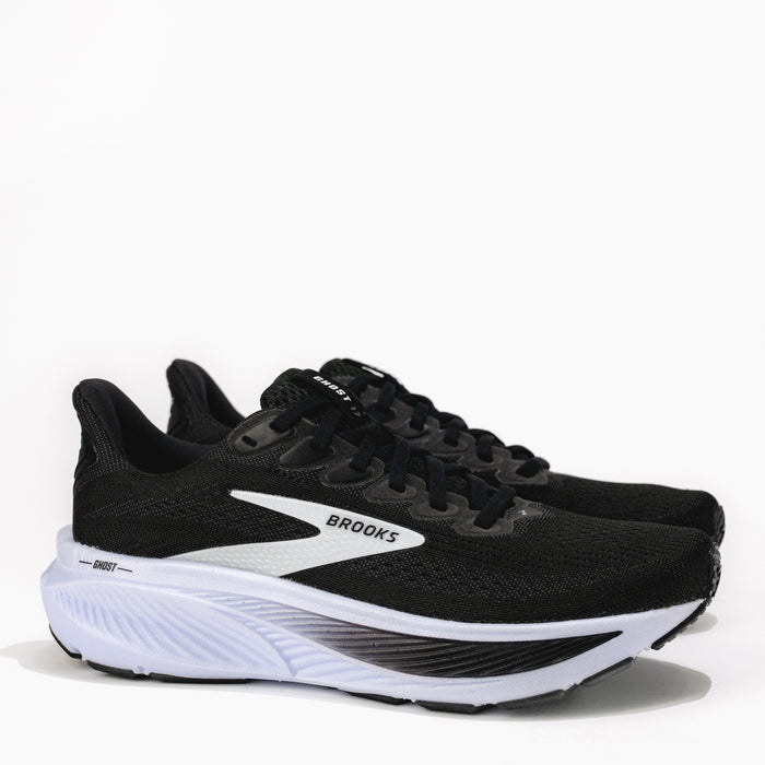 Women’s Brooks Ghost 17 Road‑Running Shoe in Black/White