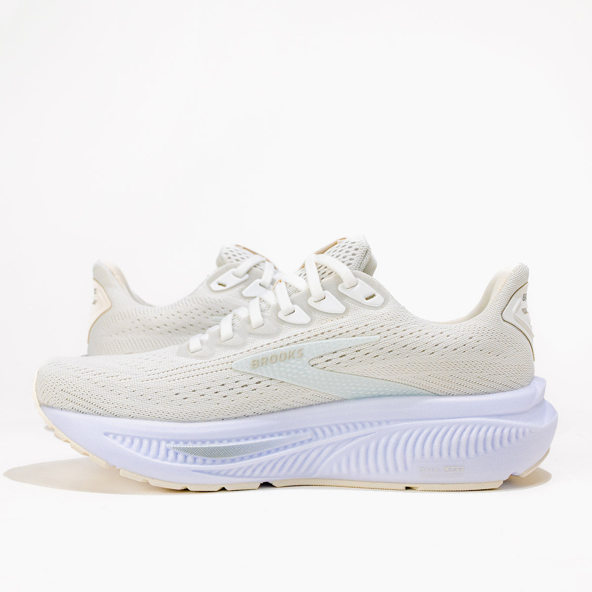 Women’s Brooks Ghost 17 Road‑Running Shoe in White/White/Grey