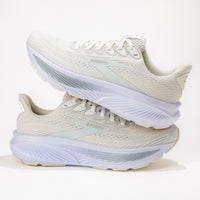 Women’s Brooks Ghost 17 Road‑Running Shoe in White/White/Grey