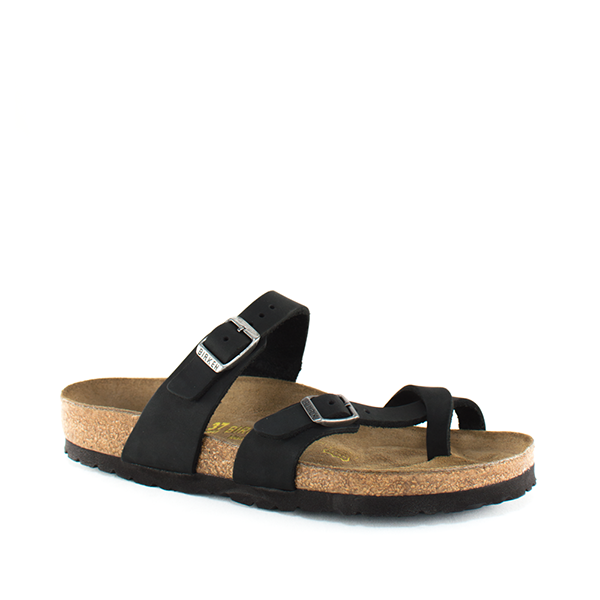 Women's Birkenstock Mayari Sandal in Black Oiled Leather 0171481