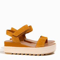 Women's SOREL Cameron Flatform Wedge Sandal in Canyon Gold/Gum16