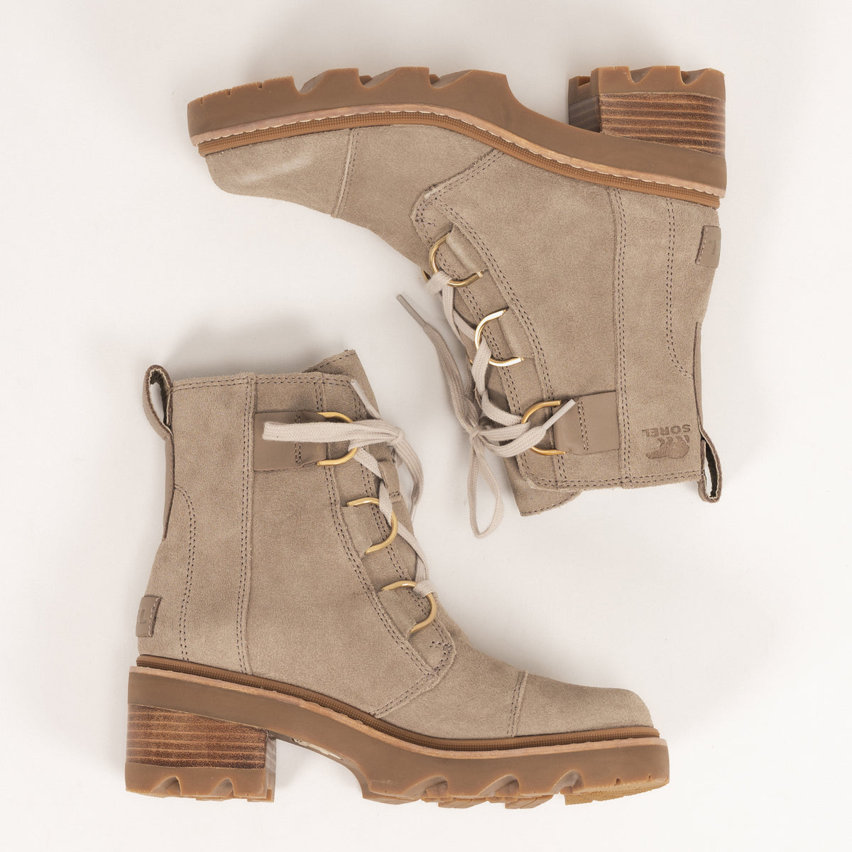 JOAN NOW LACE - OMEGA TAUPE - LEATHER