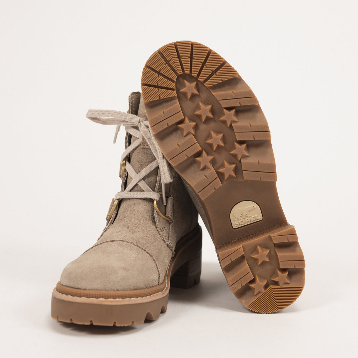 JOAN NOW LACE - OMEGA TAUPE - LEATHER