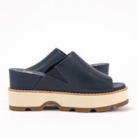 JOANIE IV SLIDE - INDIA INK - LEATHER