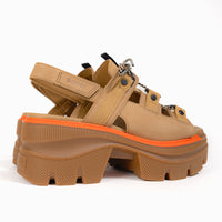 Women's SOREL Rein™ CB Lace Platform Sandal in Caribou Leather