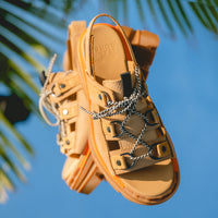 Women's SOREL Rein™ CB Lace Platform Sandal in Caribou Leather