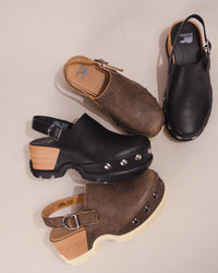 SOREL Roam'N Clog – Women's Leather Platform Clogs