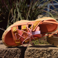 Women's SOREL Rein™ CB Lace Platform Sandal in Tuscan/Gum 16 Leather