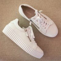 SIDE ZIP - WHITE - LEATHER