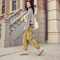 ARIZONA SHEARLING - STONE COIN - SUEDE