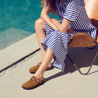 BOSTON BRAID CLOG - MINK - SUEDE