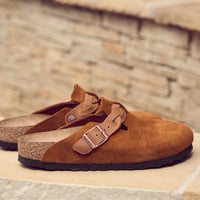 BOSTON BRAID CLOG - MINK - SUEDE