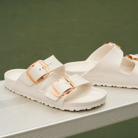 Women's Birkenstock Arizona Big Buckle EVA Sandal in Eggshell
