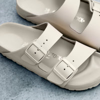 Birkenstock Arizona Exquisite Sandal in Eggshell Leather, premium sandals