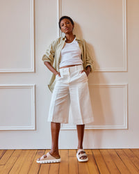 Birkenstock Arizona Chunky Platform Sandal in Light Rose Suede