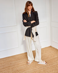 Women's Birkenstock Florida Flex Platform Vegan Sandal in Eggshell Birko-Flor