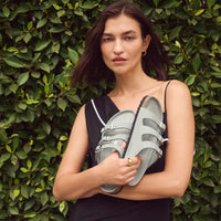 Women's Birkenstock Florida Hex Sandal in Pure Sage Nubuck Leather