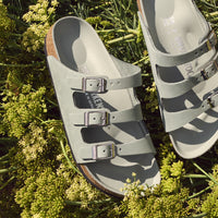 Women's Birkenstock Florida Hex Sandal in Pure Sage Nubuck Leather