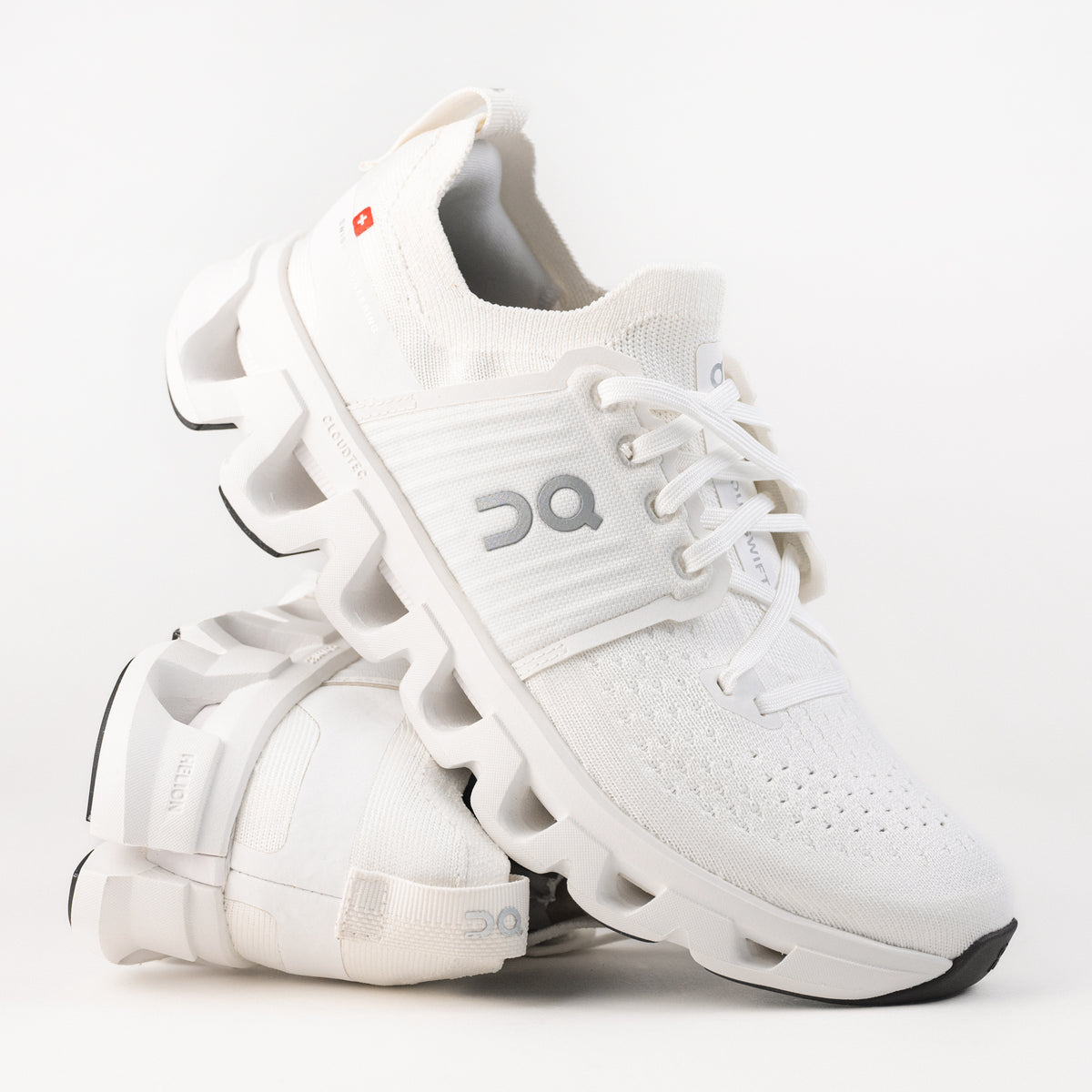 Women's On Running Cloudswift 4 Road Running Shoe in All White