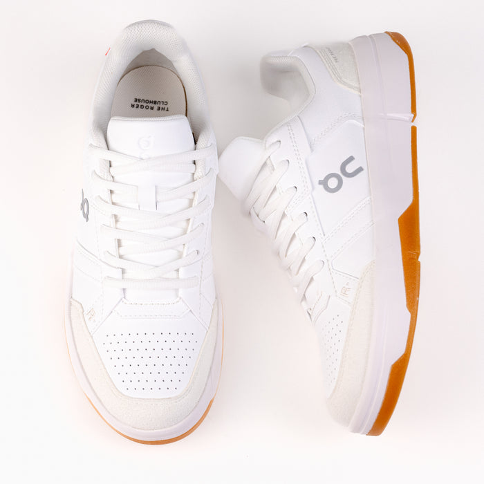 Women's On Running THE ROGER Clubhouse in White/Ivory a tennis-inspired sneaker