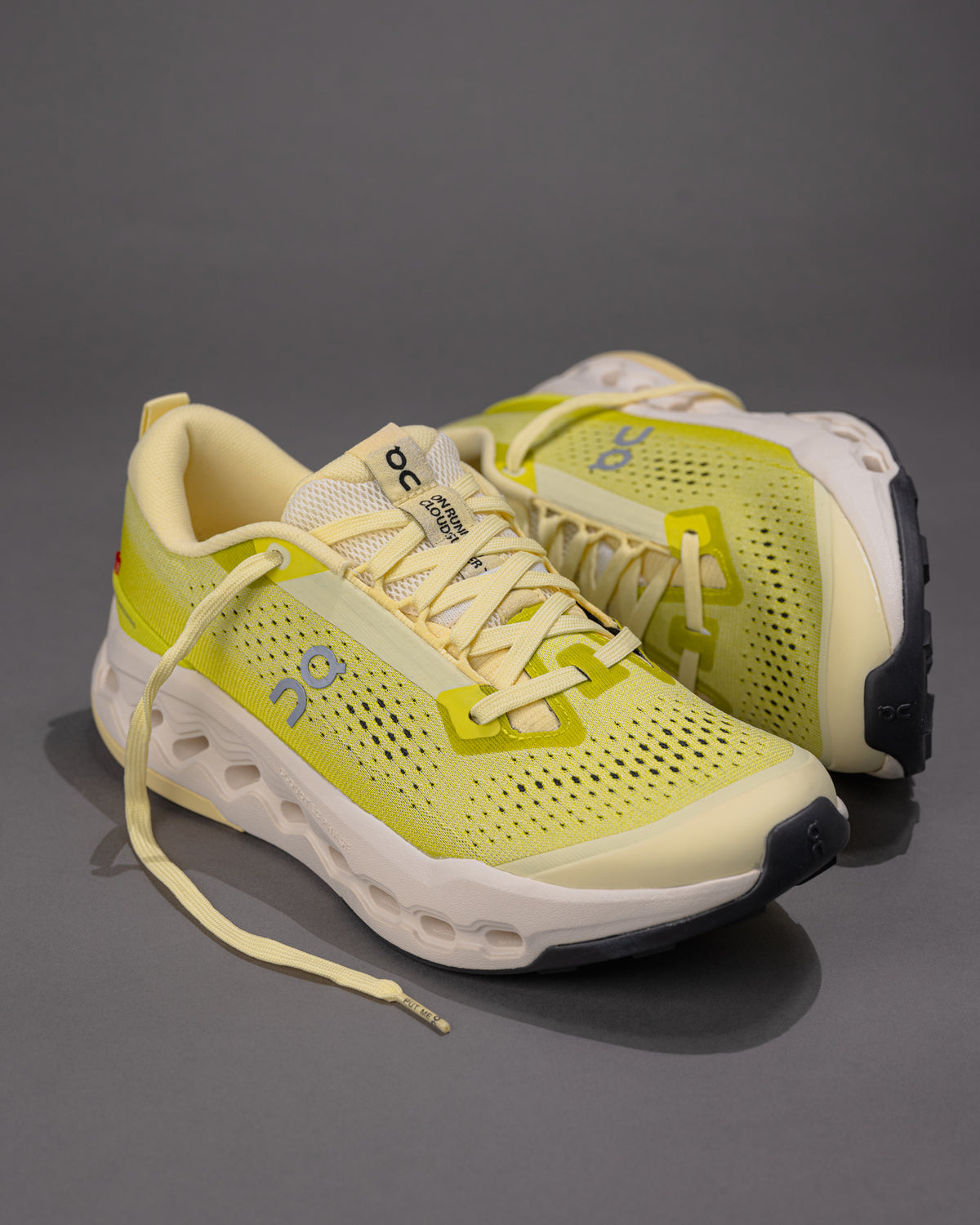 Women's On Cloudsurfer Trail 2 Hiking Shoe – Plush Trail Running Comfort in Ivory/Lime