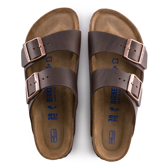 Birkenstock Arizona Sandal with Soft Footbed in Habana Oiled Leather - Unisex