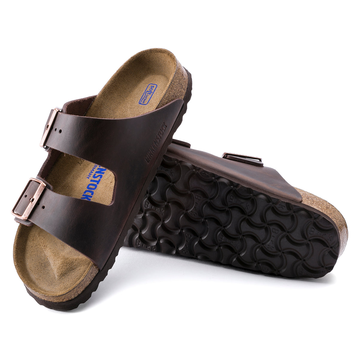 Birkenstock Arizona Sandal with Soft Footbed in Habana Oiled Leather - Unisex