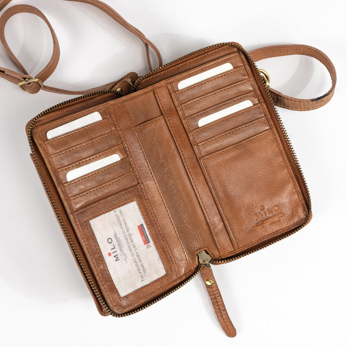 ELLA CROSSBODY - COGNAC - LEATHER