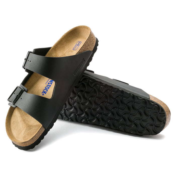Birkenstock Arizona Soft Cushioned Sandal in Black Birko-Flor