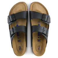 Birkenstock Arizona Soft Cushioned Sandal in Black Birko-Flor