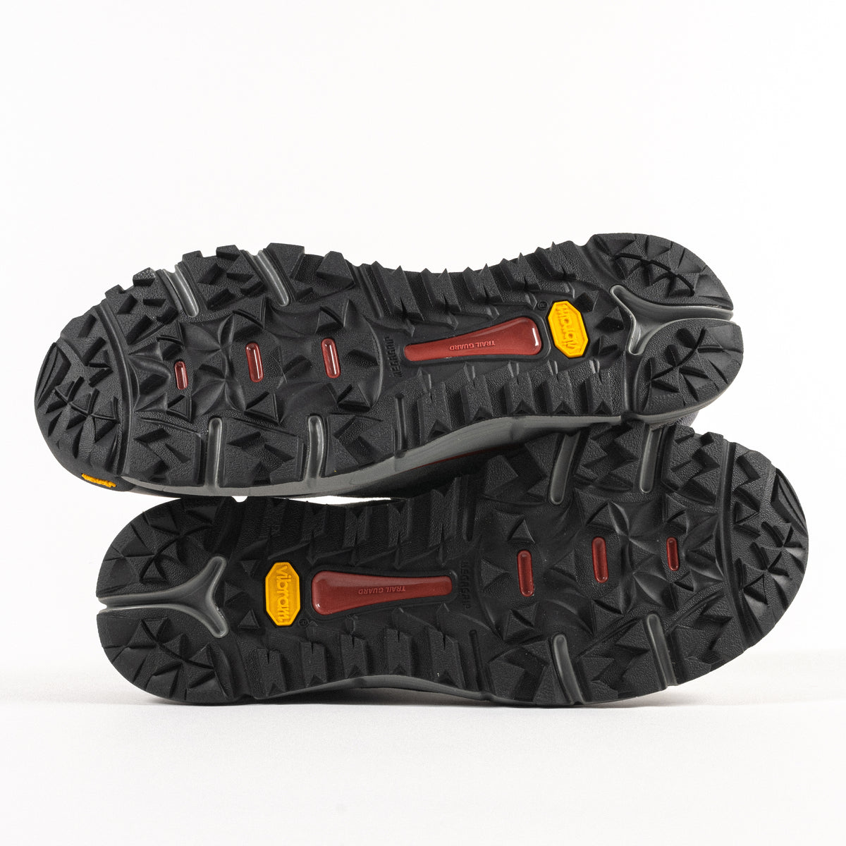 Slip-resistant sole detail on the Men's Danner Trail 2650 GTX Waterproof Hiking Shoe in Dark Gray Suede Leather