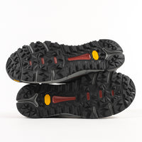 Slip-resistant sole detail on the Men's Danner Trail 2650 GTX Waterproof Hiking Shoe in Dark Gray Suede Leather