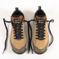 Overhead lace detail on the Women's Danner Trail 2650 GTX Waterproof Hiking Shoe in Prairie Nubuck Leather