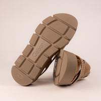 Women's Gabor Whipstitch Platform Sandal in Brown Suede - 64.751 Sandal