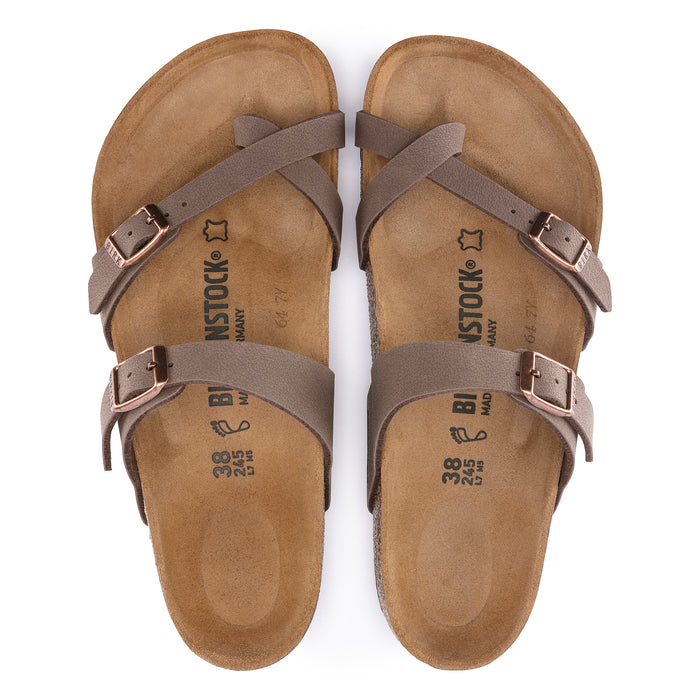 Birkenstock Mayari Sandal in Mocha Birkibuc 0071061 - 0071063