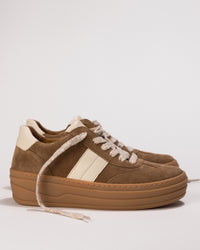 Gabor Chunky Platform Sneaker 73.350.13 in Lion Suede – Women’s Retro Sneaker