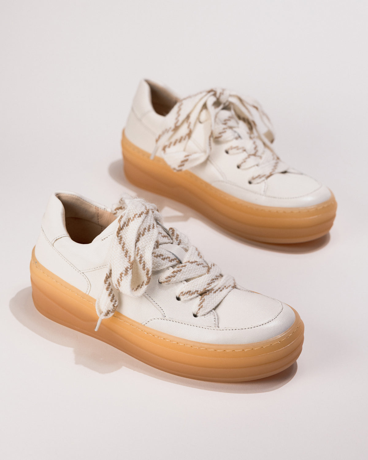 Chunky lace Gabor Chunky Platform in White Leather – Women’s Sneaker