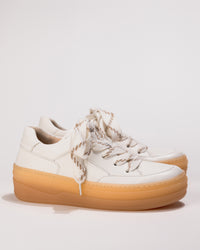 Size view of the Gabor Chunky Platform in White Leather – Women’s Sneaker