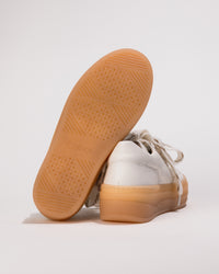 Bottom sole view of the Gabor Chunky Platform in White Leather – Women’s Sneaker