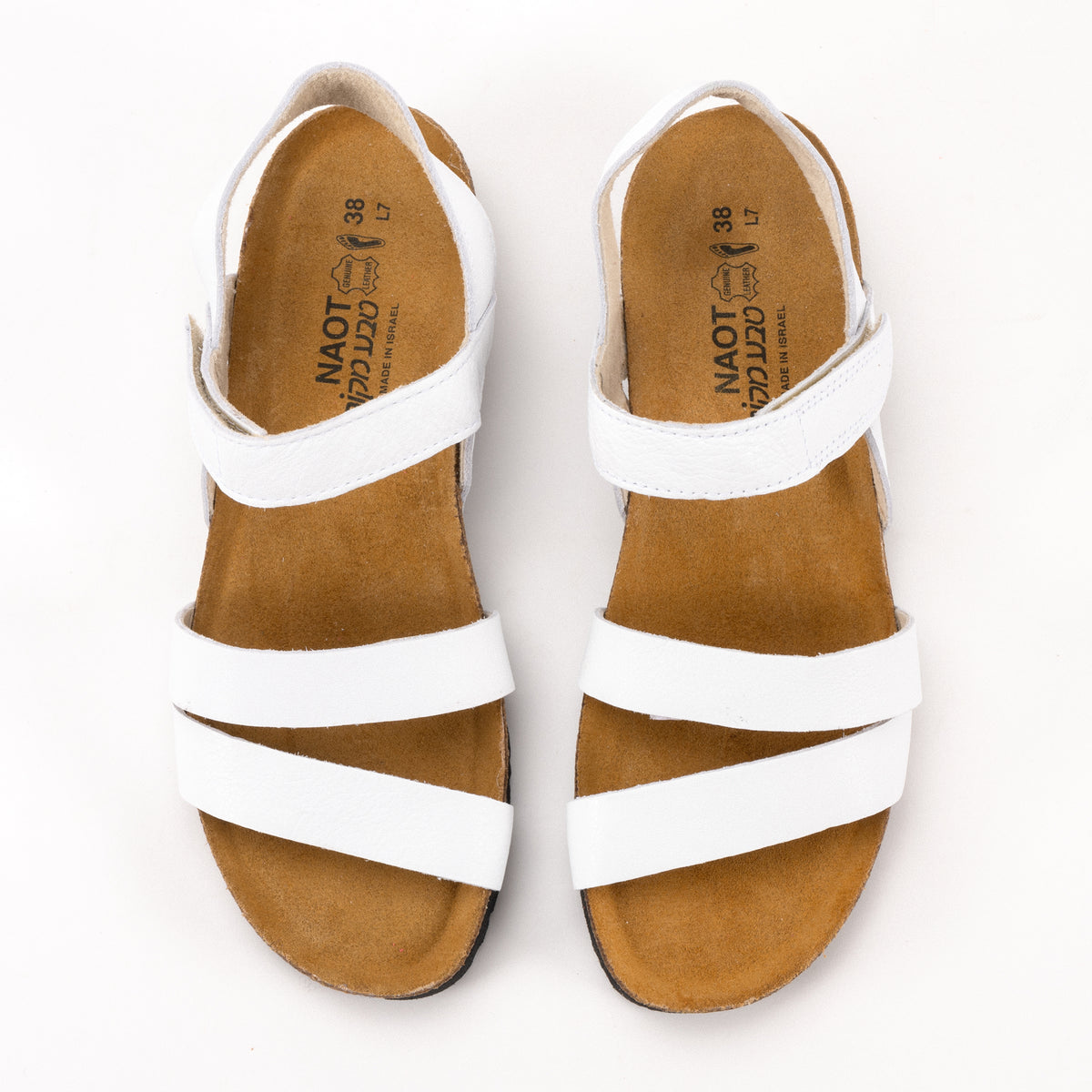 Women's Naot Kayla Sandal in White Leather