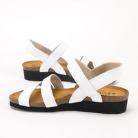 Women's Naot Kayla Sandal in White Leather