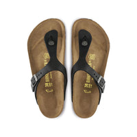 Birkenstock Gizeh T-Strap Sandal in Black Oiled Leather